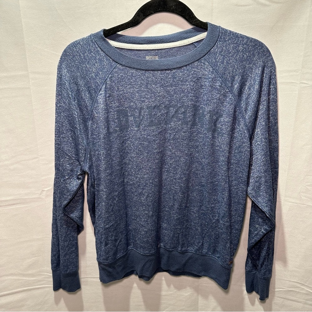 PINK Victoria Secret Blue Long Sleeve Top Size XS